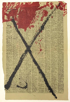 Antoni Tpies, Composition, Derrire Le Miroir, Lithograph