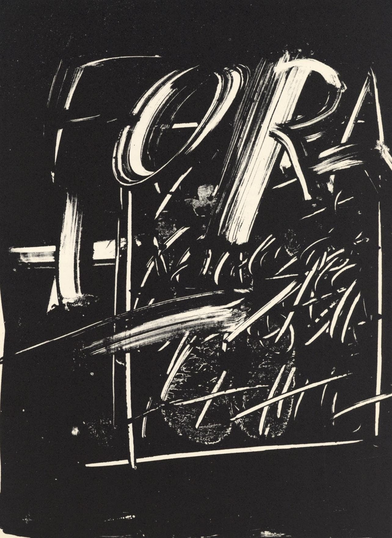 Antoni Tpies, Composition, Derrire Le Miroir, Lithograph