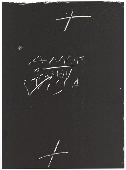 Lithograph - Antoni Tpies - Composition - Derrire le miroir