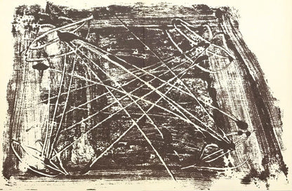 Antoni Tpies, Composition, Derrire Le Miroir, Lithograph