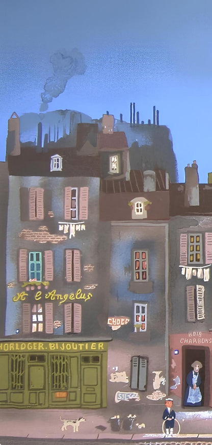 Michel Delacroix, Tour Eiffel Le Soir, Lithograph