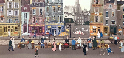 Lithograph - Michel Delacroix - Marchand des quatre-saisons