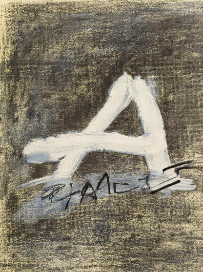 Antoni Tpies, Composition, Derrire Le Miroir, Lithograph