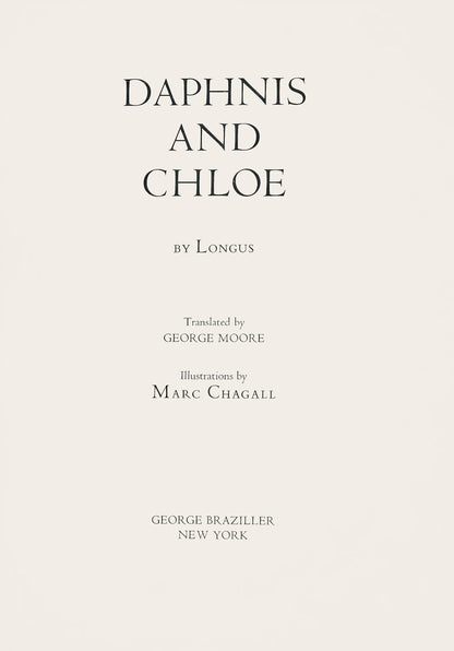 Marc Chagall, A Midi, L'T, Daphnis Et Chlo, Hliogravure