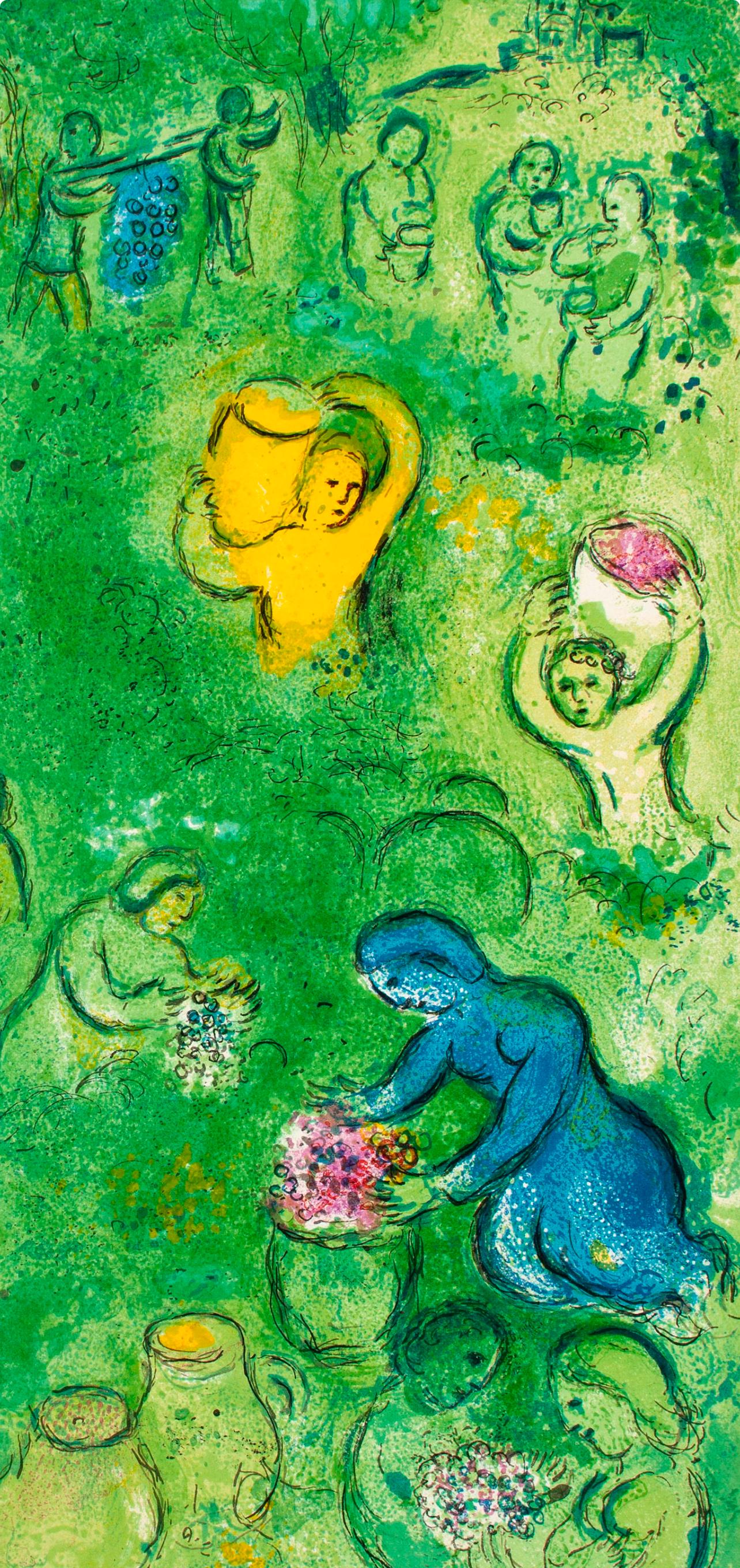 Marc Chagall, Les Vendanges, Daphnis Et Chlo, Hliogravure