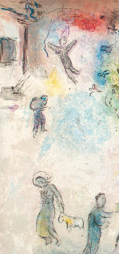 Marc Chagall, Le Repas Chez Dryas, Daphnis Et Chlo, Hliogravure