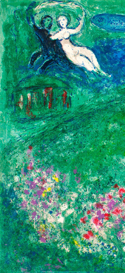 Marc Chagall, Le Verger, Daphnis Et Chlo, Hliogravure