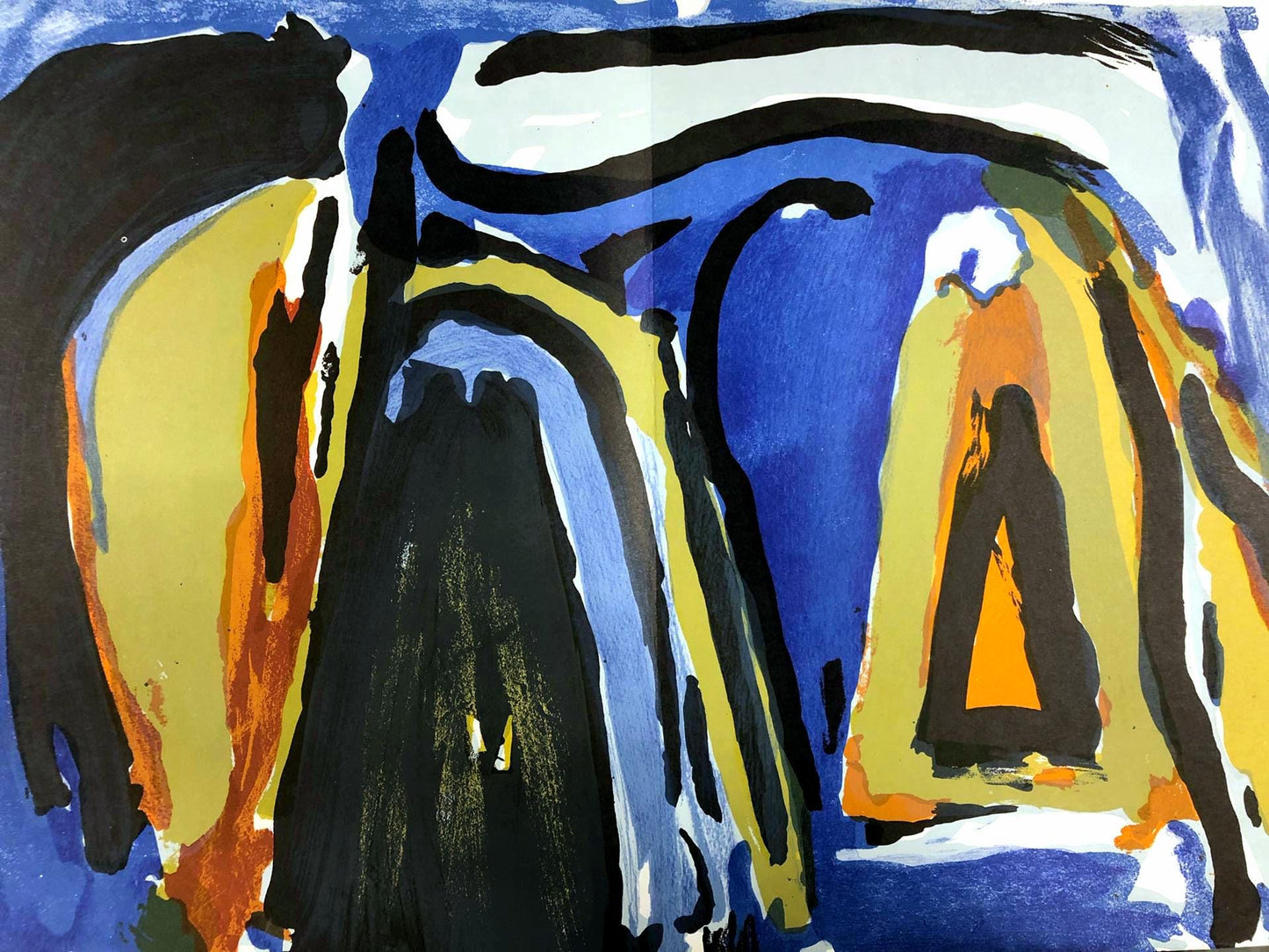 Geer Van Velde, Composition, Derrire Le Miroir, Lithograph