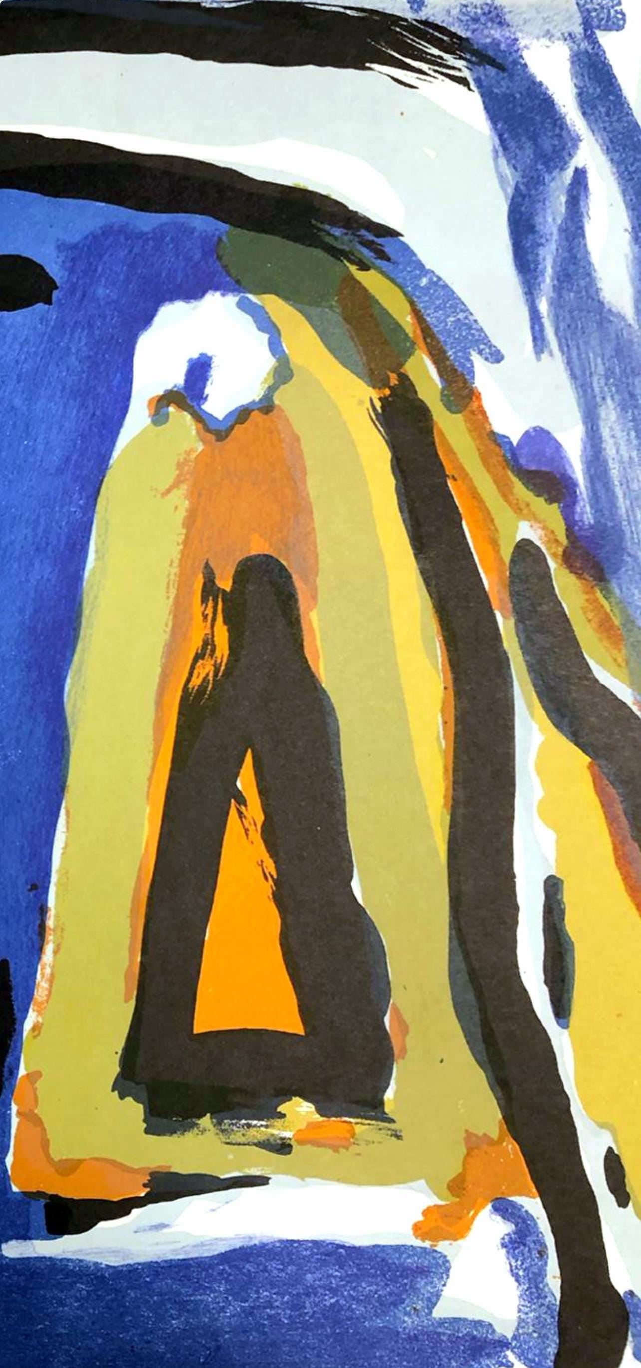 Geer Van Velde, Composition, Derrire Le Miroir, Lithograph