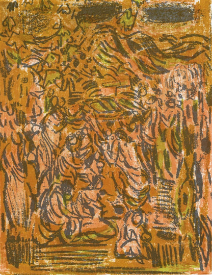 Andr Cottavoz, Composition, L'Odysse, Lithograph