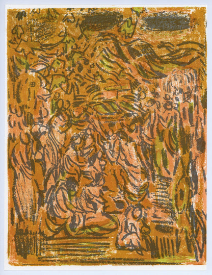 Andr Cottavoz, Composition, L'Odysse, Lithograph