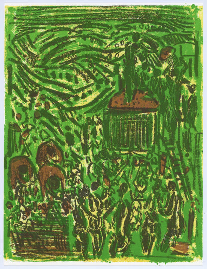 Andr Cottavoz, Composition, L'Odysse, Lithograph