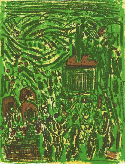 Andr Cottavoz, Composition, L'Odysse, Lithograph