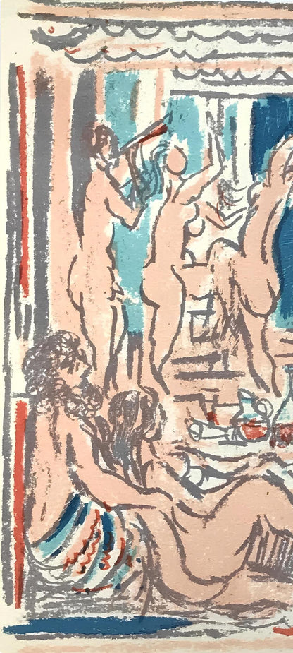 Andr Cottavoz, Composition, L'Odysse, Lithograph