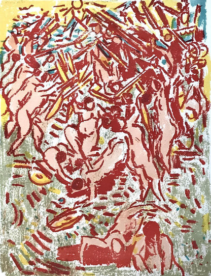 Andr Cottavoz, Composition, L'Odysse, Lithograph