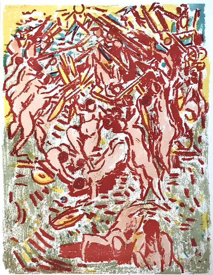 Andr Cottavoz, Composition, L'Odysse, Lithograph