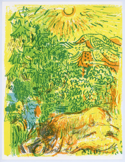 Andr Cottavoz, Composition, L'Odysse, Lithograph