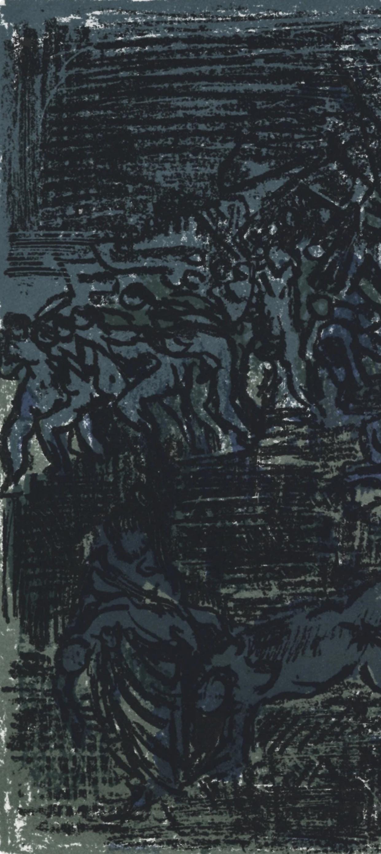 Andr Cottavoz, Composition, L'Odysse, Lithograph