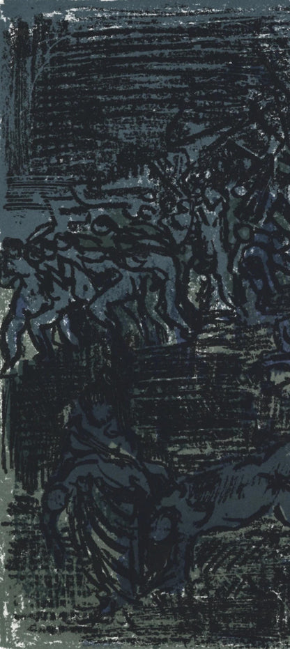 Andr Cottavoz, Composition, L'Odysse, Lithograph