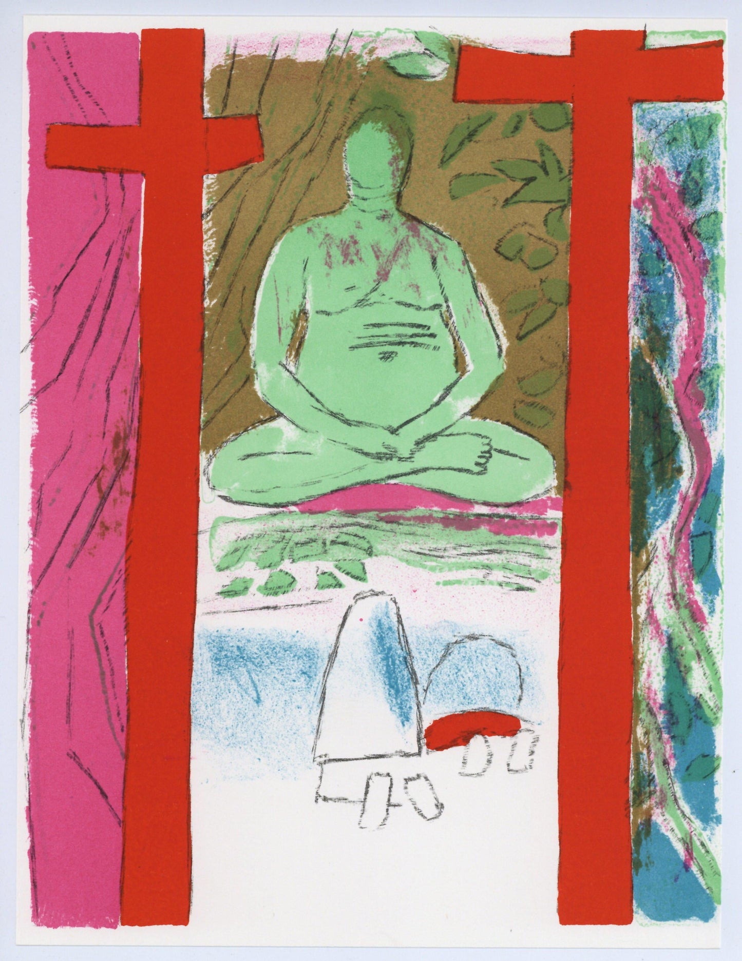 Paul Guiramand, Composition, L'Odysse, Lithograph