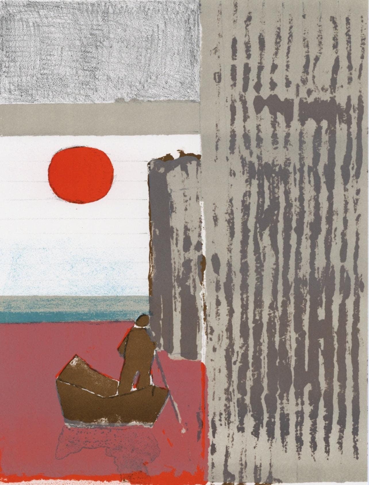 Paul Guiramand, Composition, L'Odysse, Lithograph