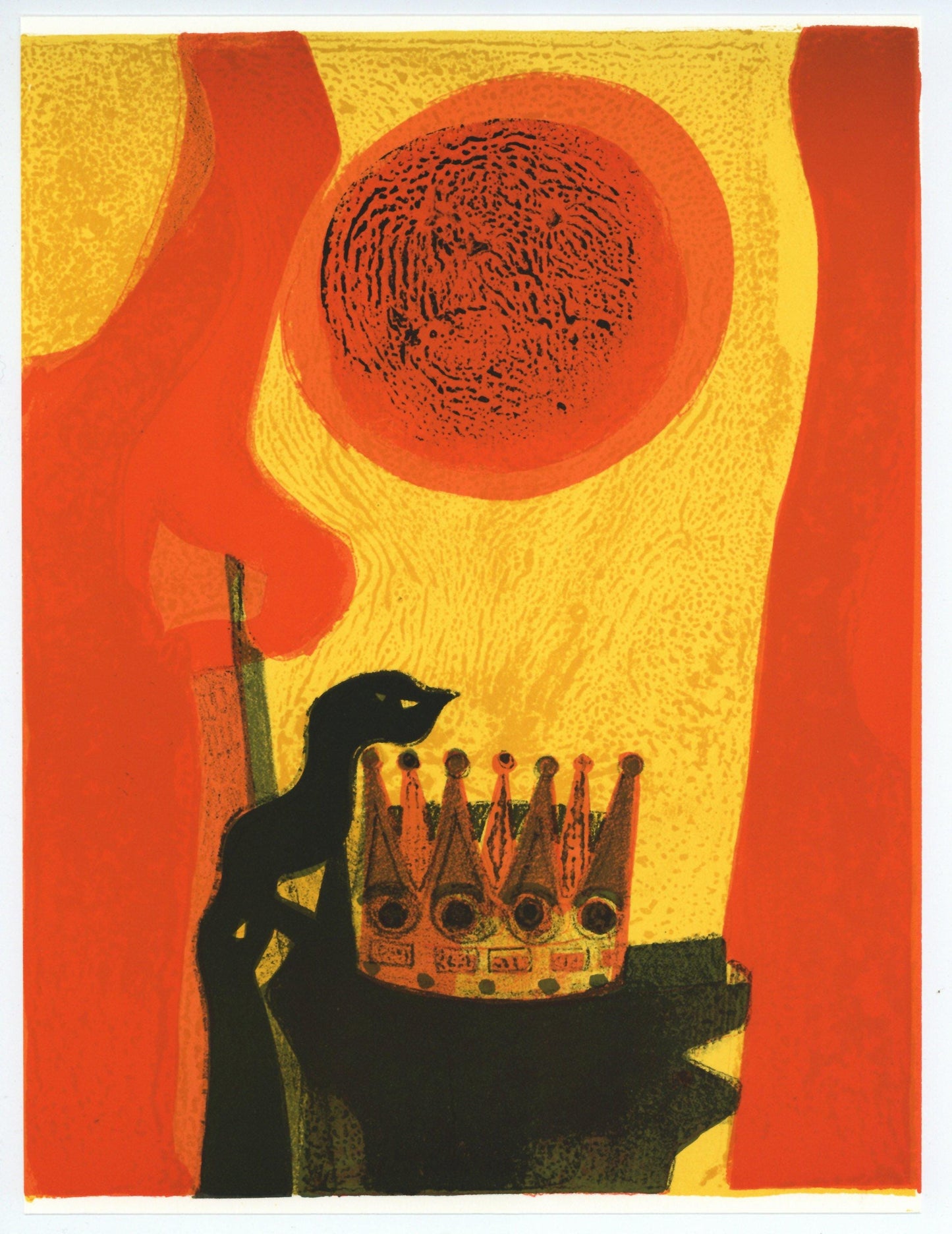 Andr Minaux, Composition, L'Odysse, Lithograph