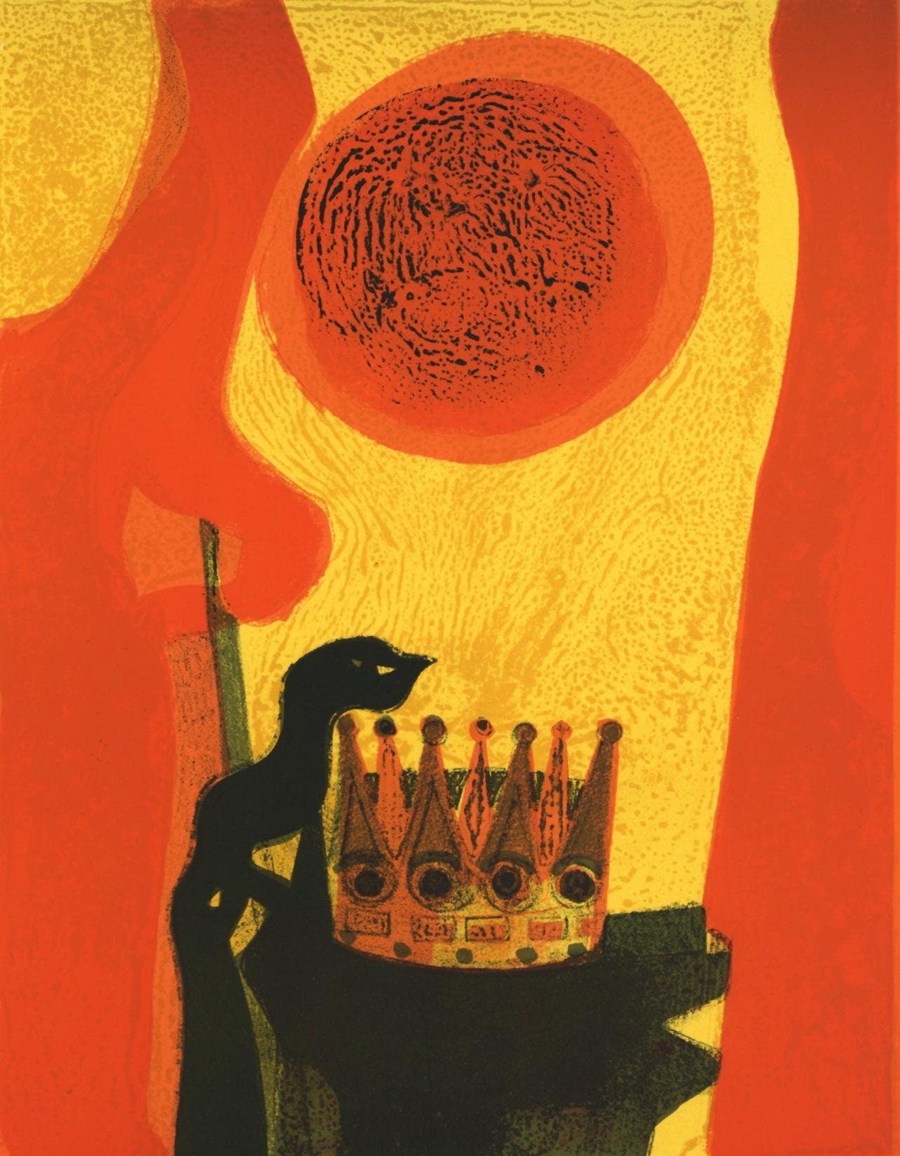 Andr Minaux, Composition, L'Odysse, Lithograph