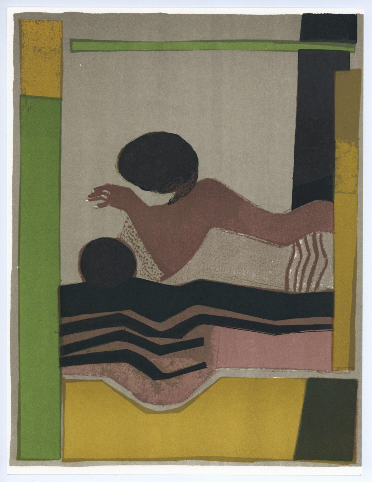 Andr Minaux, Composition, L'Odysse, Lithograph