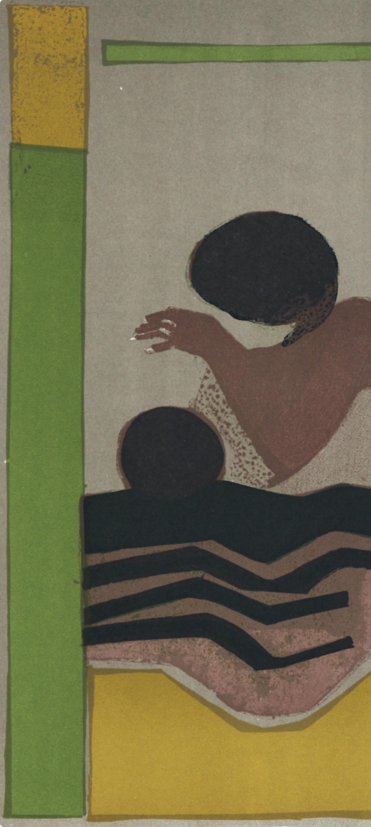 Andr Minaux, Composition, L'Odysse, Lithograph