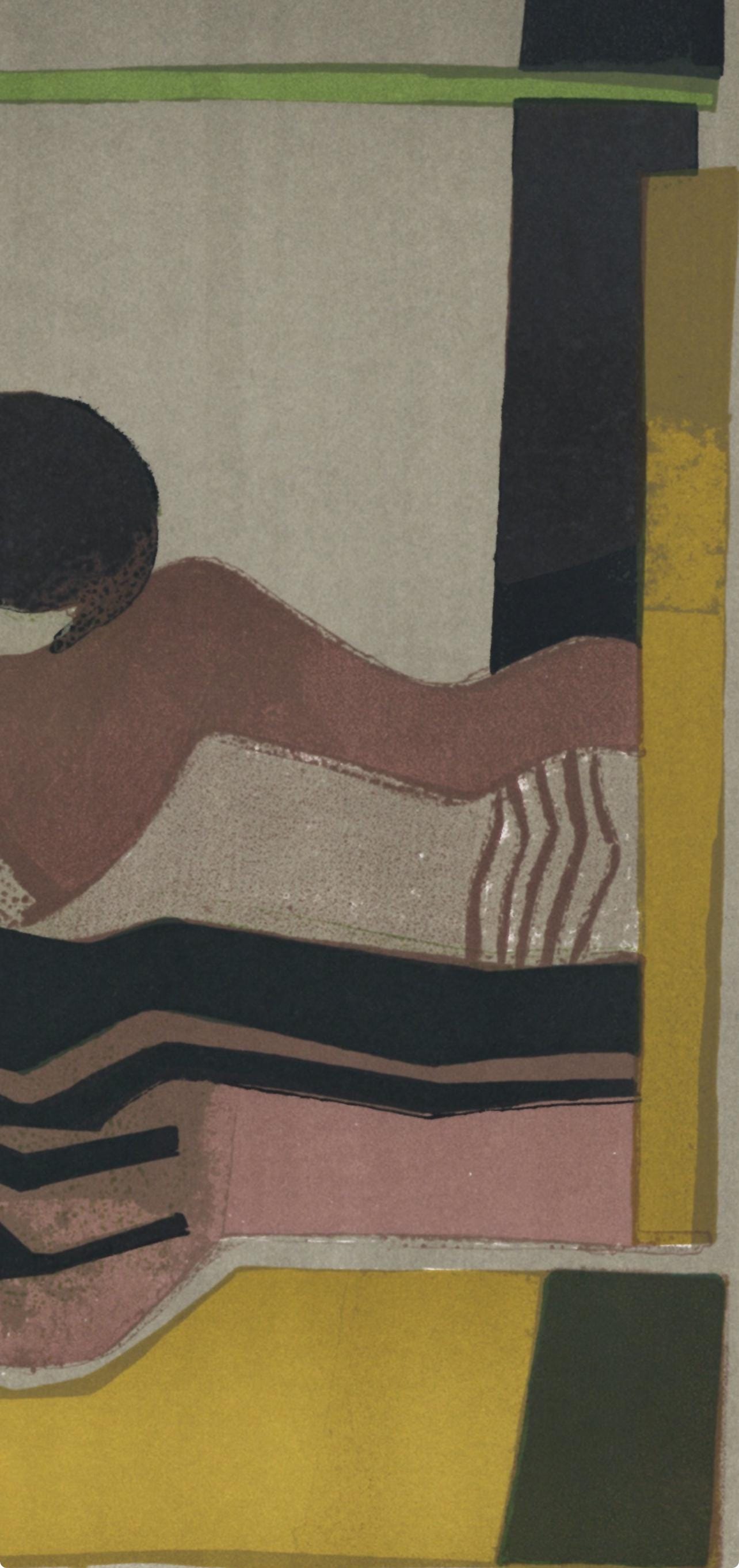 Andr Minaux, Composition, L'Odysse, Lithograph