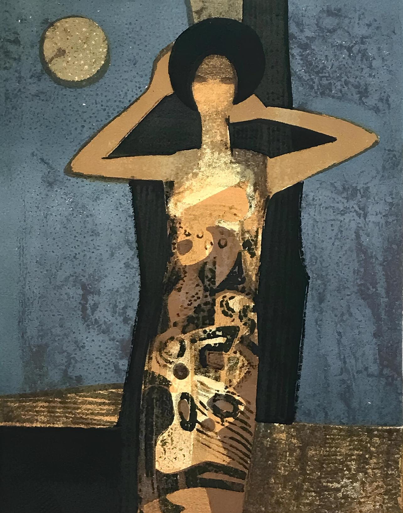 Andr Minaux, Composition, L'Odysse, Lithograph