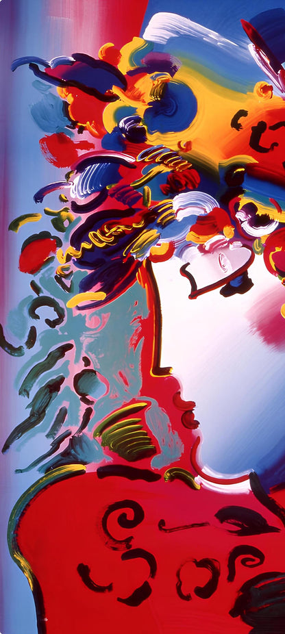 Peter Max, Blushing Beauty Ii, 1999, Hand Signed, Official Edition Offset Lithograph