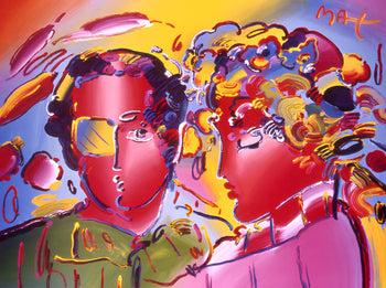 Peter Max, Zero In Love, 2000, Hand Signed, Official Edition Offset Lithograph