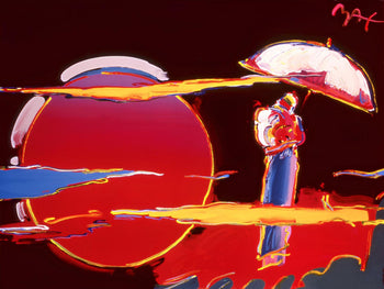 Peter Max, New Moon, 1999, Hand Signed, Official Edition Offset Lithograph