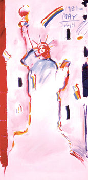 Peter Max, Statue Of Liberty Ii, 2000, Hand Signed, Official Edition Offset Lithograph