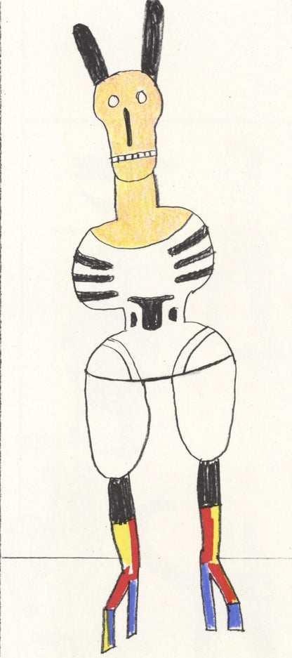 Saul Steinberg, Composition, Derrire Le Miroir, Lithograph