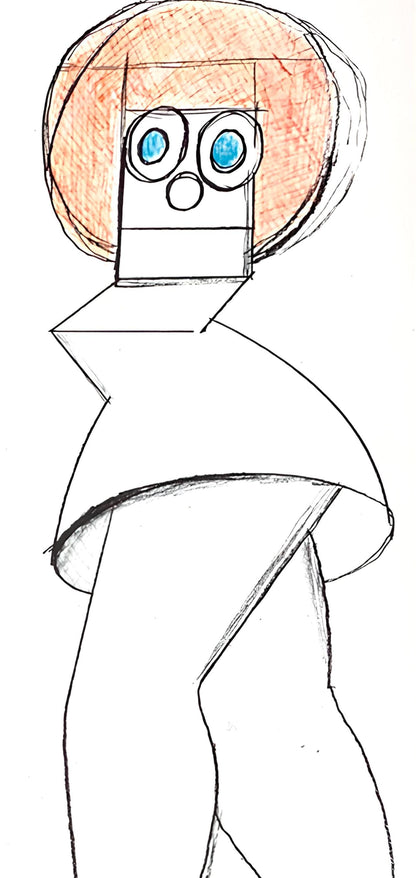 Saul Steinberg, Composition, Derrire Le Miroir, Lithograph