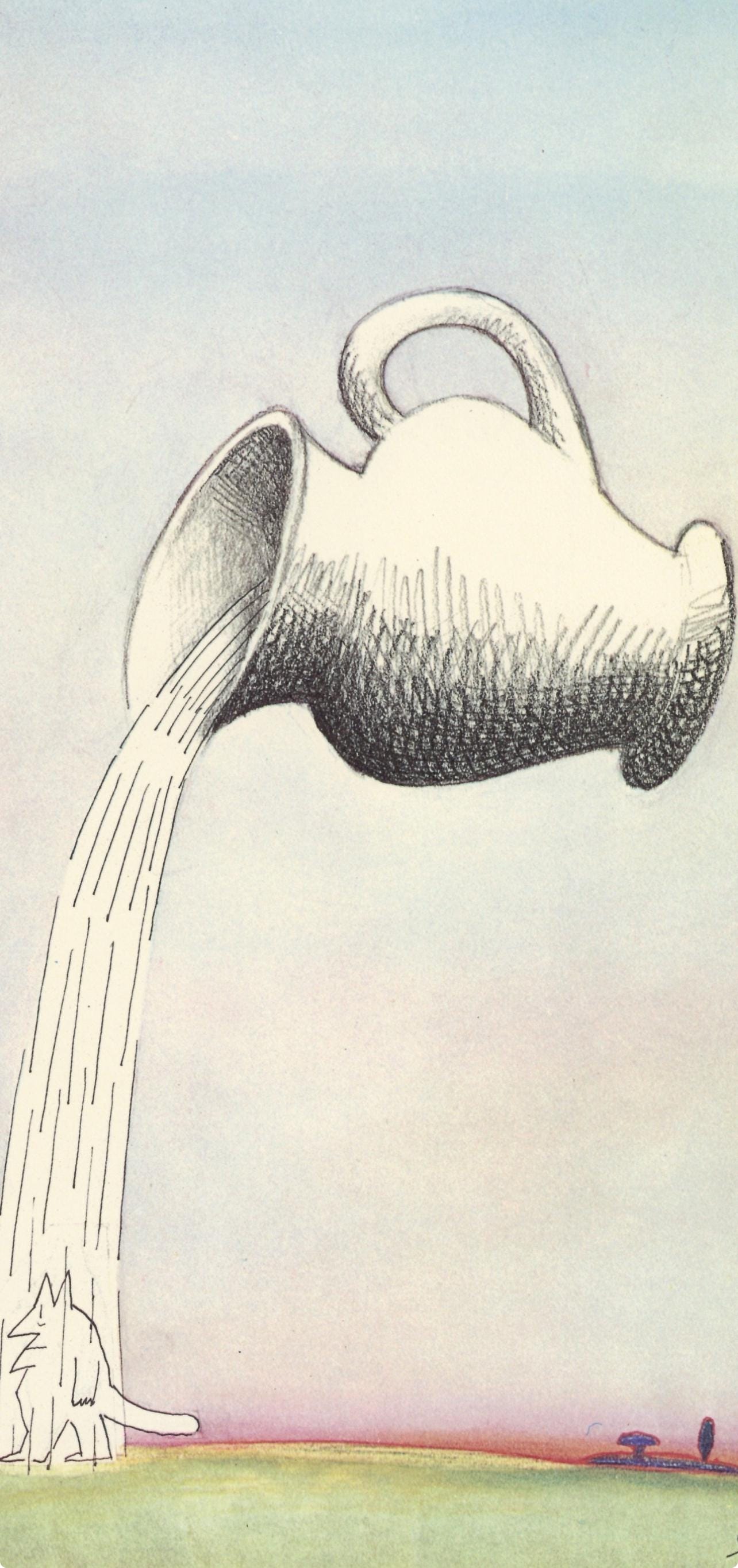 Saul Steinberg, Composition, Derrire Le Miroir, Lithograph