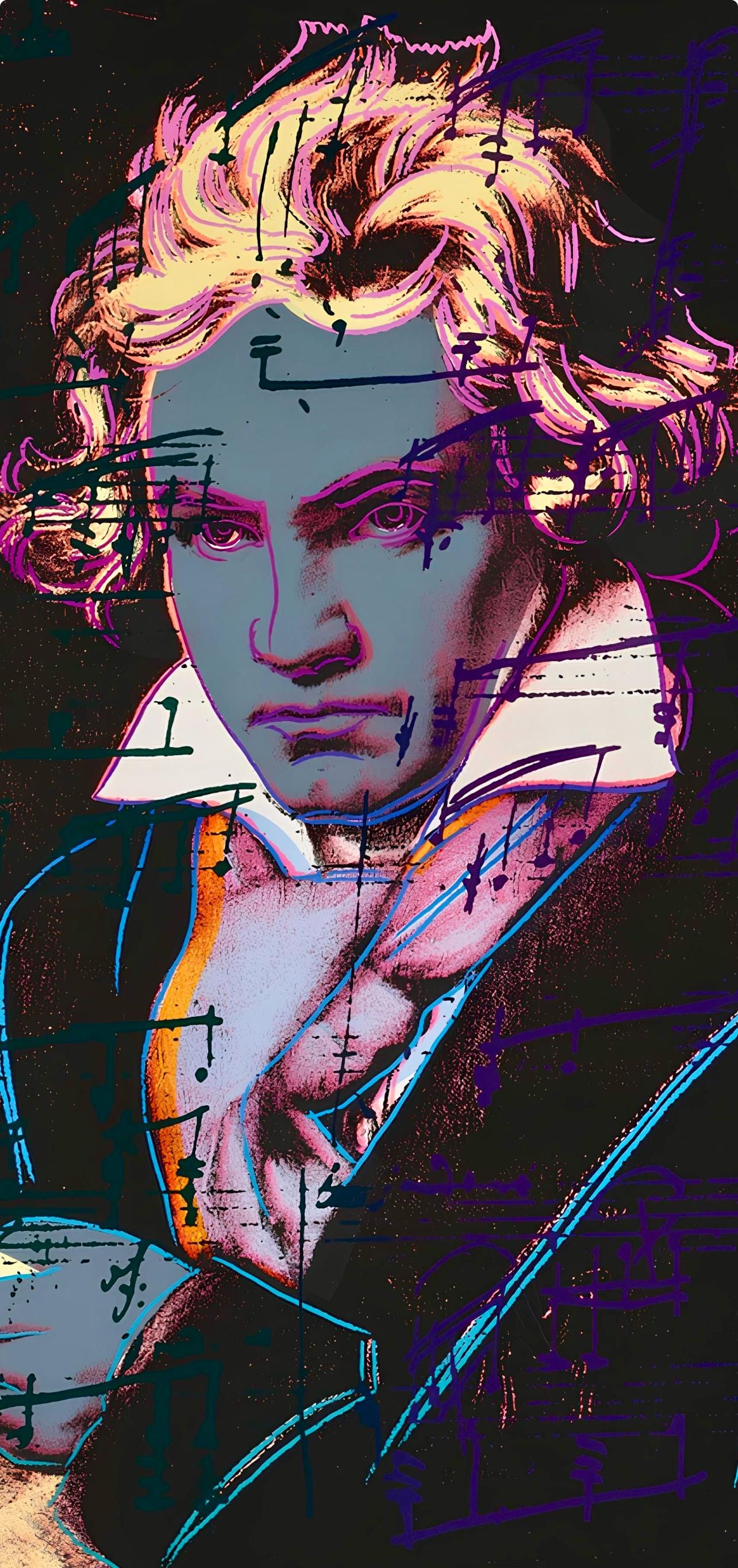 Andy Warhol, Beethoven, N393, Official, Sunday B. Morning, Silkscreen