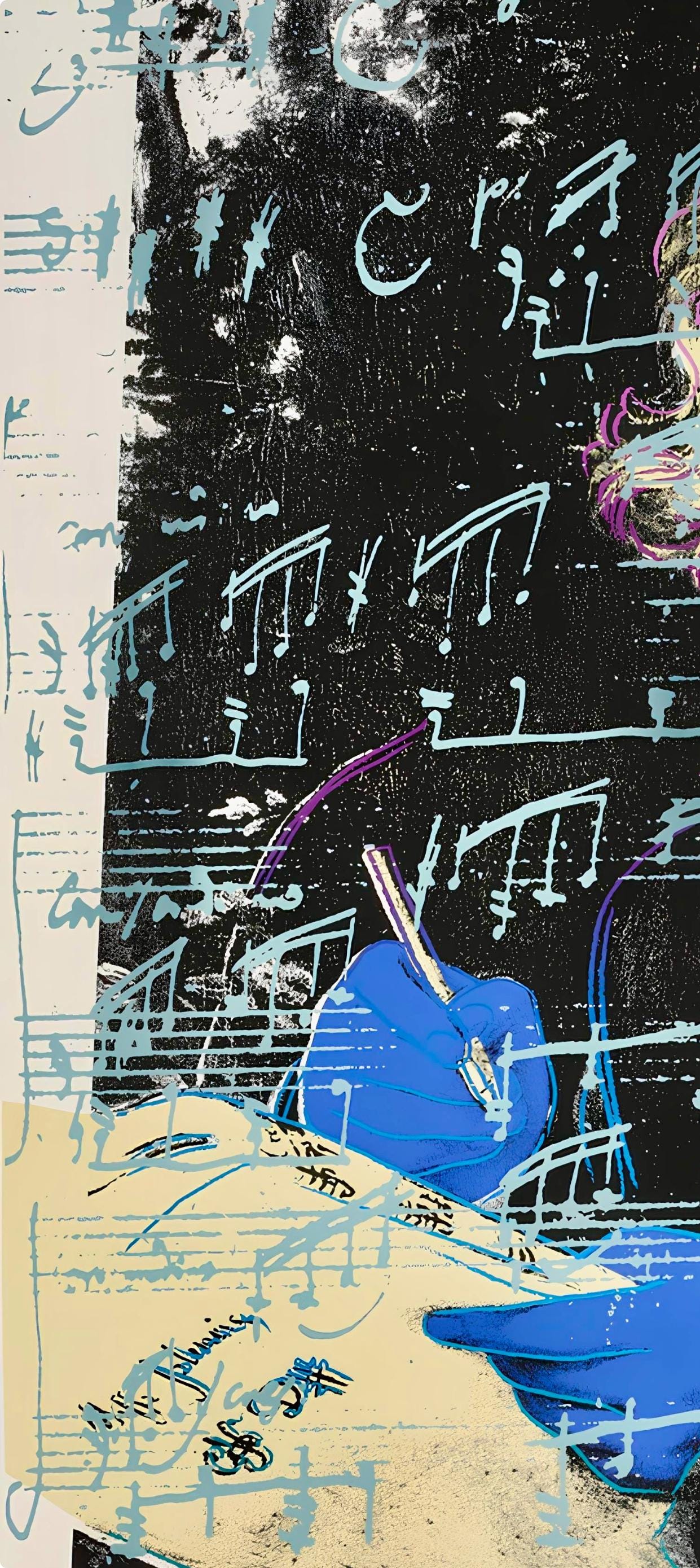 Andy Warhol, Beethoven, N390, Official, Sunday B. Morning, Silkscreen