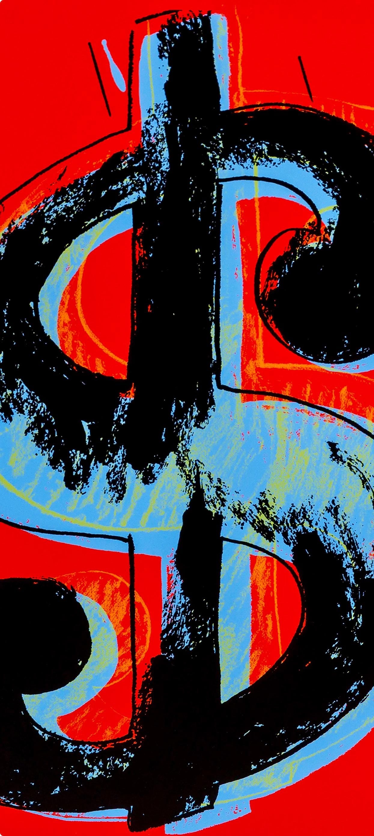 Andy Warhol, Dollar Sign, Red, Official, Sunday B. Morning, Silkscreen