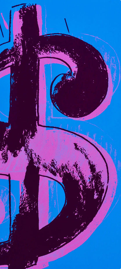 Andy Warhol, Dollar Sign, Blue, Official, Sunday B. Morning, Silkscreen