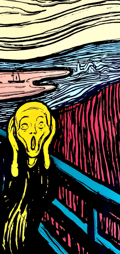 Andy Warhol, The Scream (After Edvard Munch), Orange, Official, Sunday B. Morning, Silkscreen