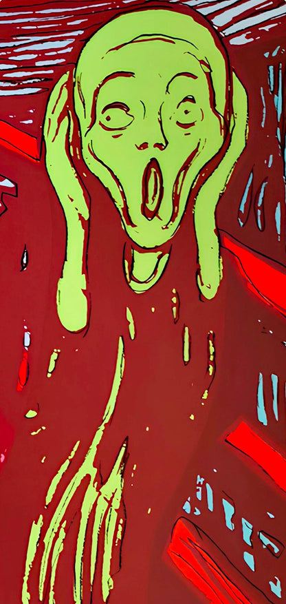 Andy Warhol, The Scream (After Edvard Munch), Green, Official, Sunday B. Morning, Silkscreen