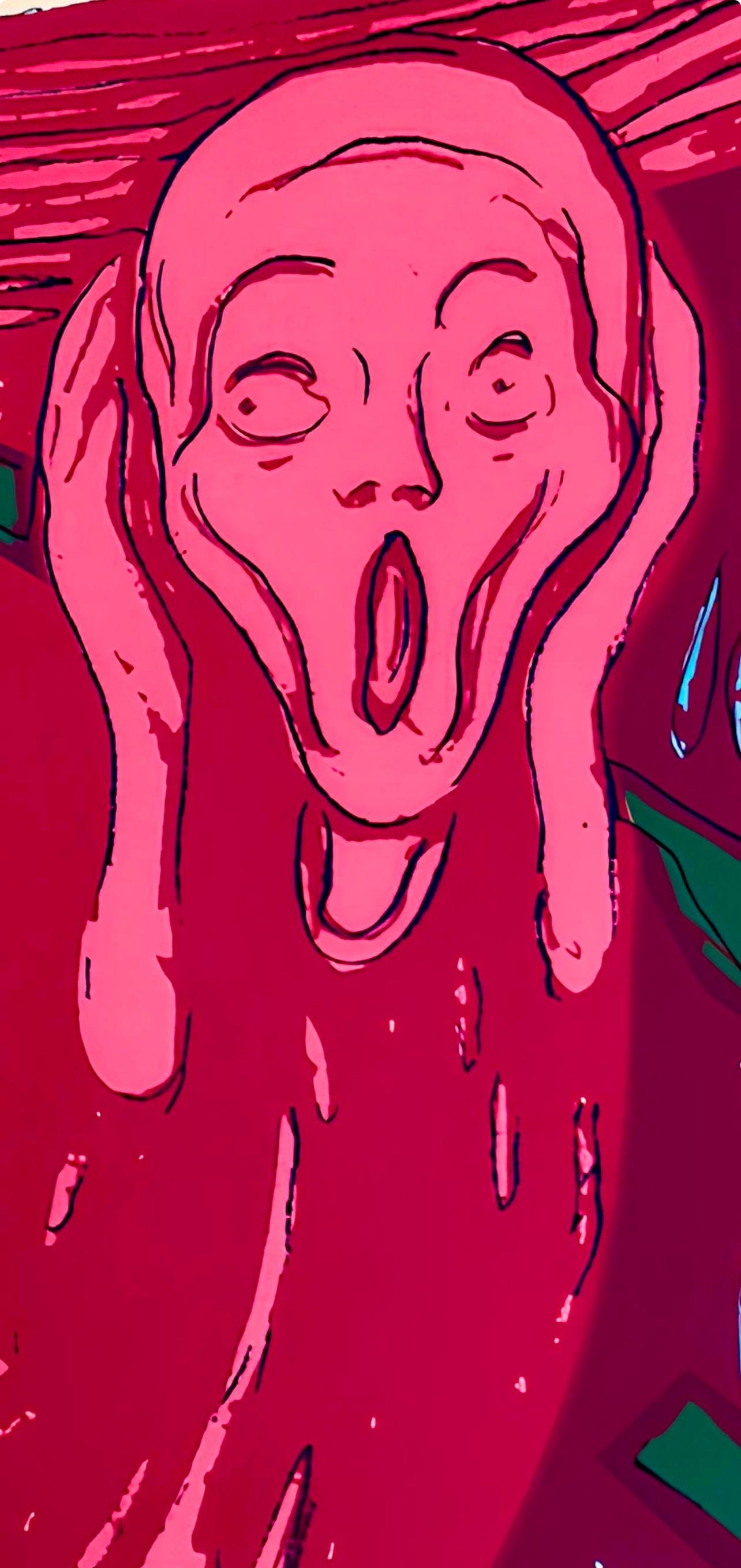 Andy Warhol, The Scream (After Edvard Munch), Pink, Official, Sunday B. Morning, Silkscreen