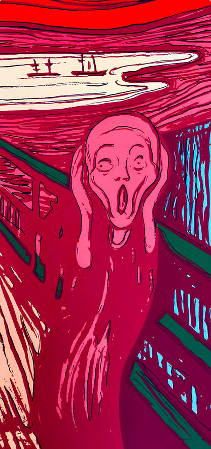 Andy Warhol, The Scream (After Edvard Munch), Pink, Official, Sunday B. Morning, Silkscreen
