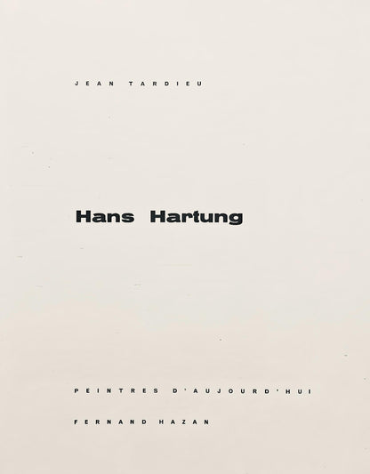 Hans Hartung, Composition, Hans Hartung, Peintres D'Aujourd'Hui, Lithograph