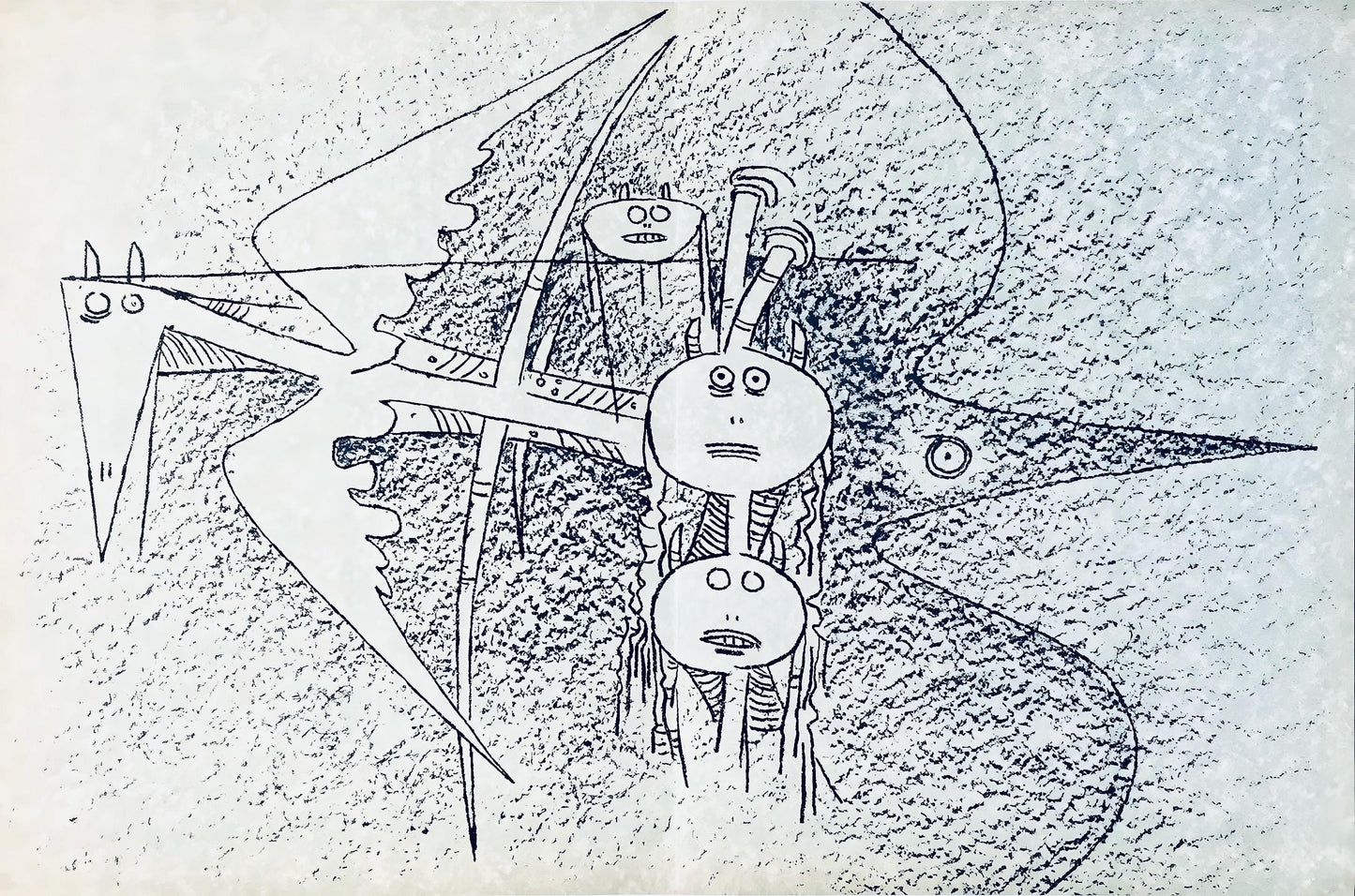 Wifredo Lam ???, Composition, Suites N3, Lithograph