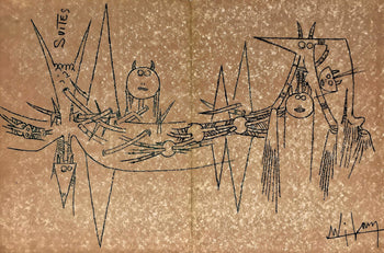 Wifredo Lam ???, Composition, Suites N3, Lithograph