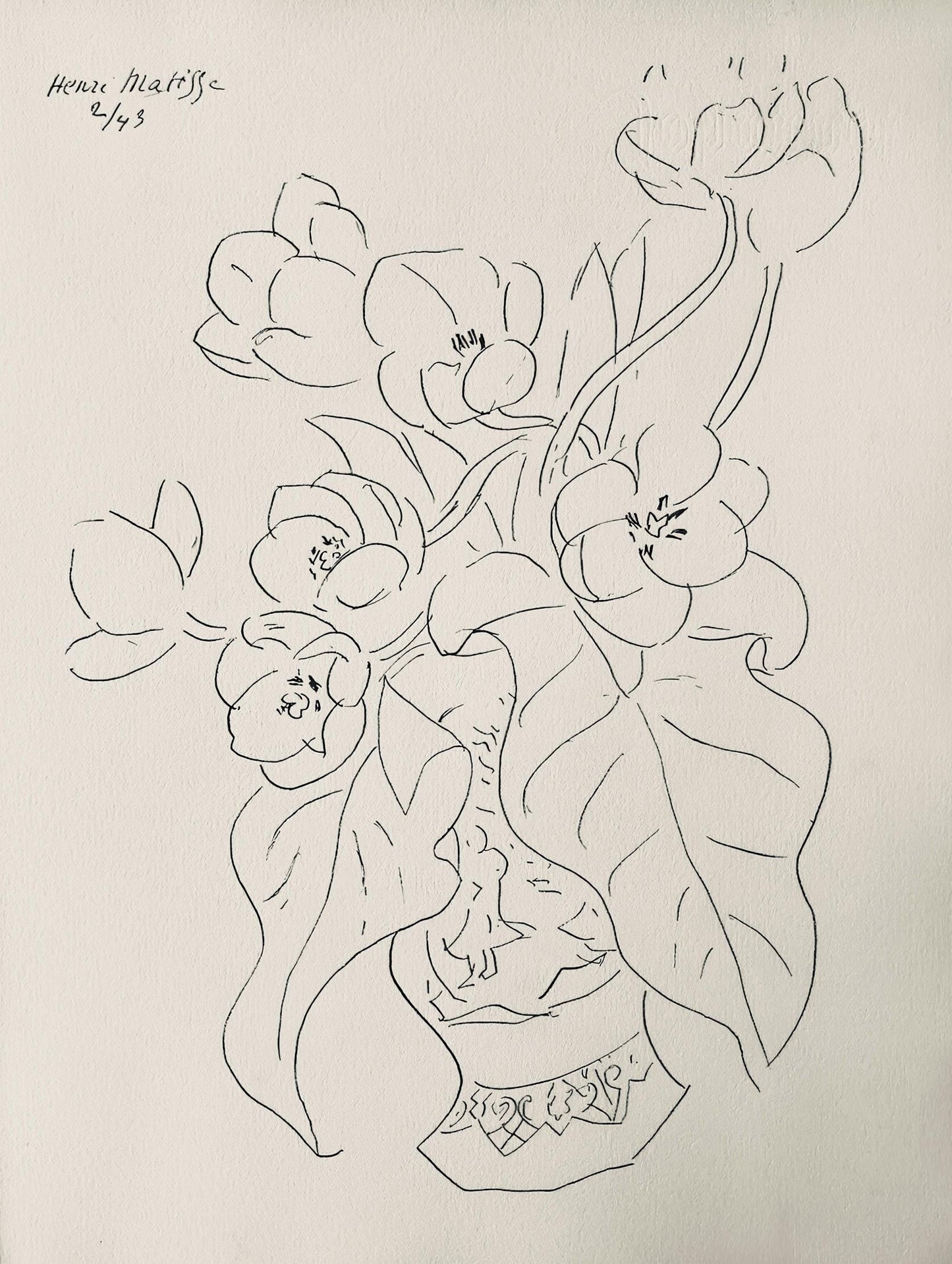 Henri Matisse, Composition, Dessins De Matisse, Hommage N2, Lithograph